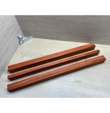 Падук заготовка грифа электрогитары Радиал ААА 49х(37-19-37)х695 мм - из 3х частей-5