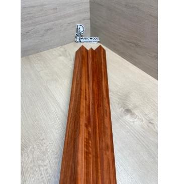 Падук заготовка грифа электрогитары Радиал ААА 49х(37-19-37)х695 мм - из 3х частей-10