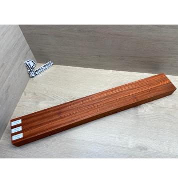 Падук заготовка грифа электрогитары Радиал ААА 49х(37-19-37)х695 мм - из 3х частей-11