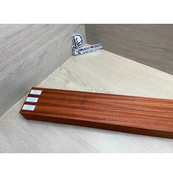 Падук заготовка грифа электрогитары Радиал ААА 49х(37-19-37)х695 мм - из 3х частей-13