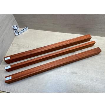 Падук заготовка грифа электрогитары Радиал ААА 49х(37-19-37)х695 мм - из 3х частей-14