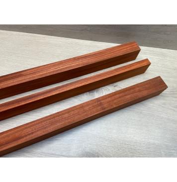 Падук заготовка грифа электрогитары Радиал ААА 49х(37-19-37)х695 мм - из 3х частей-1