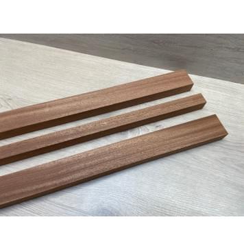 Сапели заготовка грифа электрогитары Радиал ААА 27х(48-26-48)х710 мм - из 3х частей-1