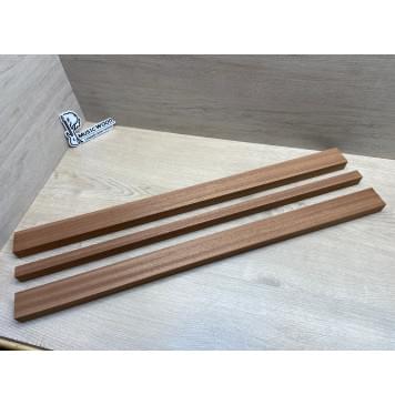 Сапели заготовка грифа электрогитары Радиал ААА 26х(47-20-47)х755 мм - из 3х частей-5