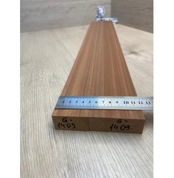 Сапели заготовка грифа электрогитары Радиал ААА 26х(47-20-47)х755 мм - из 3х частей-8