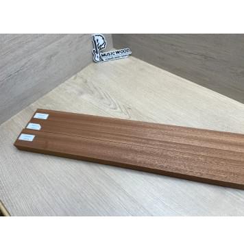 Сапели заготовка грифа электрогитары Радиал ААА 26х(47-20-47)х755 мм - из 3х частей-13