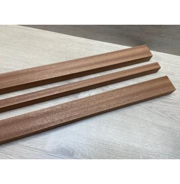 Сапели заготовка грифа электрогитары Радиал ААА 26х(47-20-47)х755 мм - из 3х частей-1