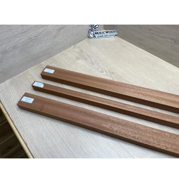 Сапели заготовка грифа электрогитары Радиал ААА 26х(47-20-47)х755 мм - из 3х частей-2