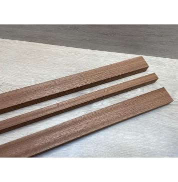 Сапели заготовка грифа электрогитары Радиал ААА 27х(48-22-48)х755 мм - из 3х частей-4