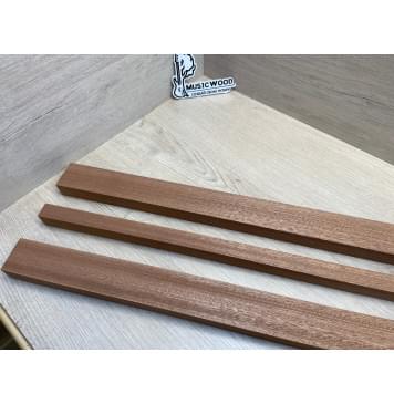 Сапели заготовка грифа электрогитары Радиал ААА 27х(48-22-48)х755 мм - из 3х частей-5