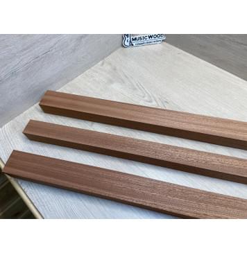 Сапели заготовка грифа электрогитары Радиал ААА 34х(46-34-46)х755 мм - из 3х частей-12