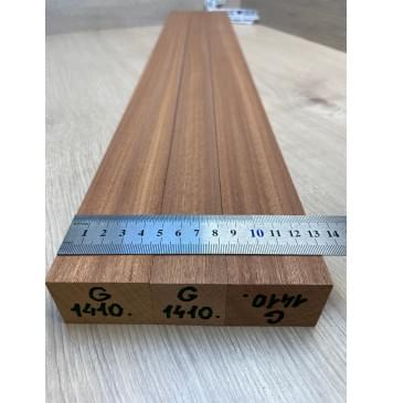 Сапели заготовка грифа электрогитары Радиал ААА 34х(46-34-46)х755 мм - из 3х частей-1