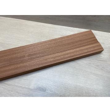 Сапели заготовка грифа электрогитары Радиал ААА 34х(46-34-46)х755 мм - из 3х частей-5