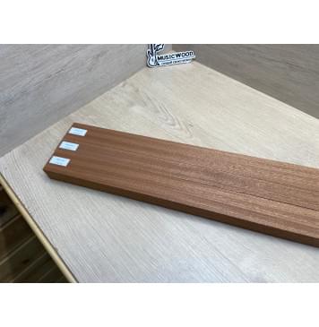 Сапели заготовка грифа электрогитары Радиал ААА 34х(46-34-46)х755 мм - из 3х частей-6