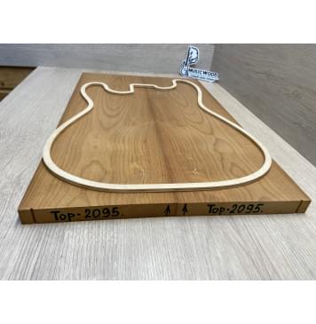 Клён Печёный 180 гр заготовка на топ Тангент А 21х167х530 мм - 2 шт.(книжкой)-8