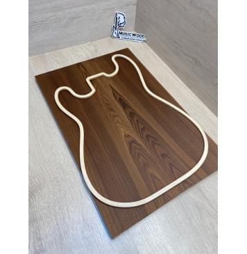 Ясень Дальневосточный Печёный 180 гр Заготовка на топ Смешанный ААА 14.5х170х515 мм, 2 шт, книжкой-0