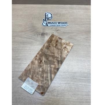 Карагач "Птичий Глаз" заготовка накладки на головку грифа Смешанный ААА Кап ААА 5х115х235 мм-3