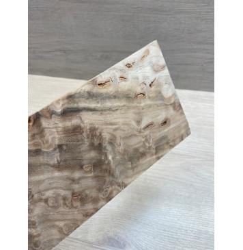 Карагач "Птичий Глаз" заготовка накладки на головку грифа Смешанный ААА Кап ААА 5х115х235 мм-1