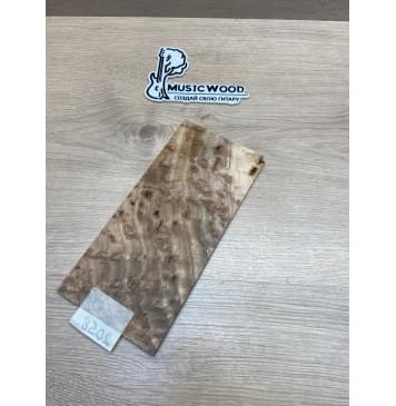 Карагач "Птичий Глаз" заготовка накладки на головку грифа Смешанный ААА Кап ААА 4х115х235 мм-3