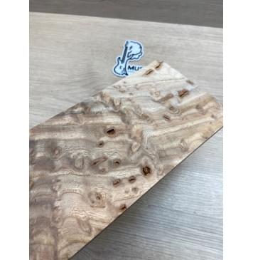 Карагач "Птичий Глаз" заготовка накладки на головку грифа Смешанный ААА Кап ААА 4х115х235 мм-1