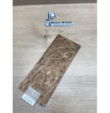 Карагач "Птичий Глаз" заготовка накладки на головку грифа Смешанный ААА Кап ААА 4х113х265 мм-3