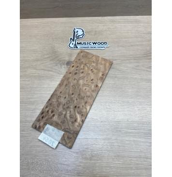 Карагач "Птичий Глаз" заготовка накладки на головку грифа Смешанный ААА Кап ААА 5х113х265 мм-3