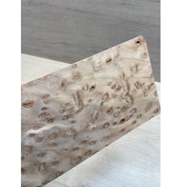 Карагач "Птичий Глаз" заготовка накладки на головку грифа Смешанный ААА Кап ААА 5х113х265 мм-1