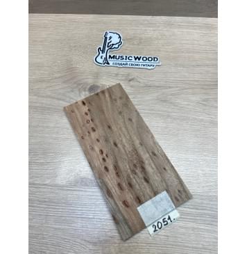 Карагач "Птичий Глаз" заготовка накладки на головку грифа Смешанный ААА Кап ААА 5х115х230 мм-2