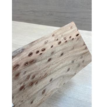 Карагач "Птичий Глаз" заготовка накладки на головку грифа Смешанный ААА Кап ААА 5х115х230 мм-1