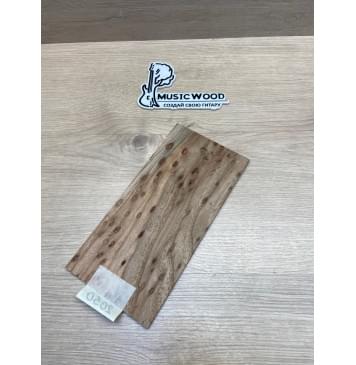 Карагач "Птичий Глаз" заготовка накладки на головку грифа Смешанный ААА Кап ААА 4х115х230 мм-2