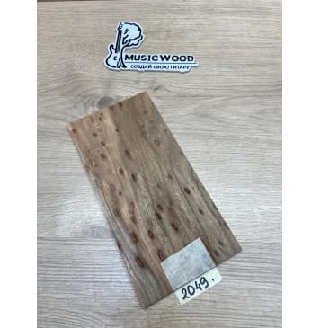 Карагач "Птичий Глаз" заготовка накладки на головку грифа Смешанный ААА Кап ААА 4,5х115х230 мм-2