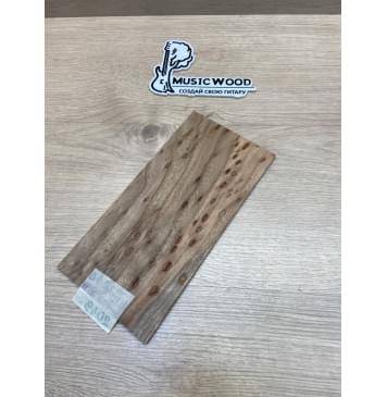 Карагач "Птичий Глаз" заготовка накладки на головку грифа Смешанный ААА Кап ААА 4,5х115х230 мм-3