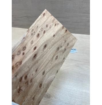 Карагач "Птичий Глаз" заготовка накладки на головку грифа Смешанный ААА Кап ААА 4,5х115х230 мм-1