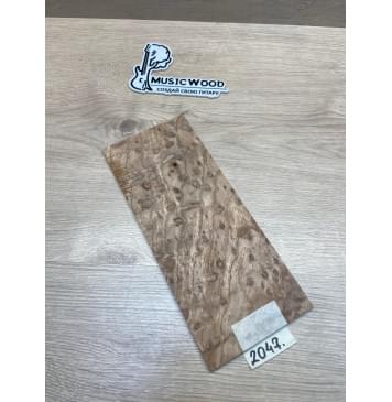 Карагач "Птичий Глаз" заготовка накладки на головку грифа Смешанный ААА Кап ААА 4х113х265 мм-2