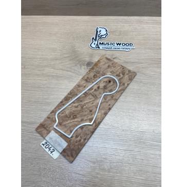 Карагач "Птичий Глаз" заготовка накладки на головку грифа Смешанный ААА Кап ААА 4х113х265 мм-0