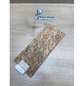 Карагач "Птичий Глаз" заготовка накладки на головку грифа Смешанный ААА Кап ААА 5.5х113х265 мм-3