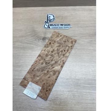 Карагач "Птичий Глаз" заготовка накладки на головку грифа Смешанный ААА Кап ААА 4,5х113х265 мм-3