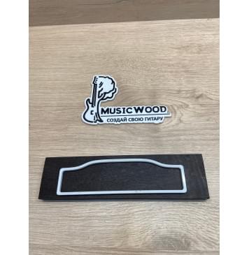Эбен Чёрный заготовка для бриджа акустической гитары Радиал АА 11х52х200 мм-1