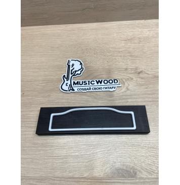 Эбен Чёрный заготовка для бриджа акустической гитары Радиал ААА 11х50.5х200 мм-1