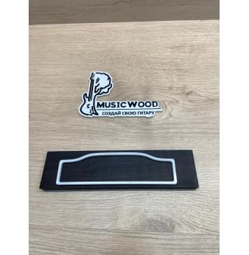Эбен Чёрный заготовка для бриджа акустической гитары Радиал ААА 11х49х200 мм-0