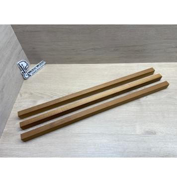 Клён Печёный 180гр заготовка грифа безголовой гитары Радиал ААА 29х(20-20-20)х630 мм - из 3х частей-0