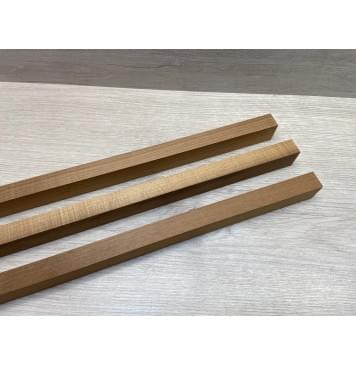 Клён Печёный 180гр заготовка грифа безголовой гитары Радиал ААА 29х(20-20-20)х630 мм - из 3х частей-1