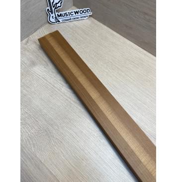 Клён Печёный 180гр заготовка грифа безголовой гитары Радиал ААА 29х(20-20-20)х630 мм - из 3х частей-5