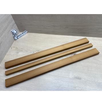 Клён Печёный 180 гр заготовка грифа для электрогитары Радиал АА 21х(45-24-45)х655 мм - из 3х частей-0