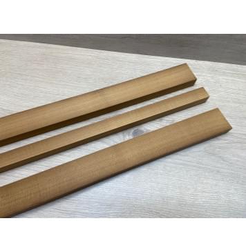 Клён Печёный 180 гр заготовка грифа для электрогитары Радиал АА 21х(45-24-45)х655 мм - из 3х частей-4