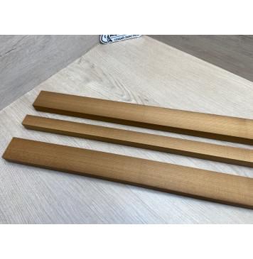 Клён Печёный 180 гр заготовка грифа для электрогитары Радиал АА 21х(45-24-45)х655 мм - из 3х частей-7