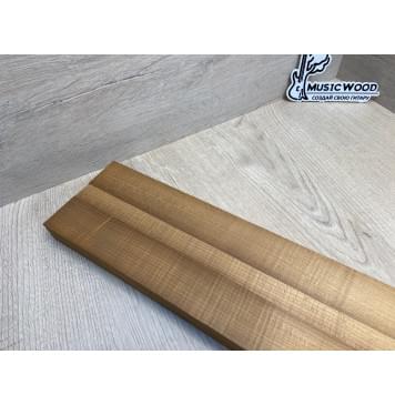 Клён Печёный 180 гр заготовка грифа для электрогитары Радиал ААА 28.5х(44-28.5-44)х765 мм - из 3х частей-4