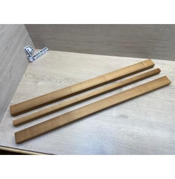 Клён Печёный 180 гр заготовка грифа для электрогитары Радиал ААА 28.5х(44-28.5-44)х765 мм - из 3х частей-0