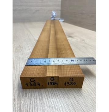 Клён Печёный 180 гр заготовка грифа для электрогитары Радиал ААА 28.5х(44-28.5-44)х765 мм - из 3х частей-6