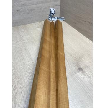 Клён Печёный 180 гр заготовка грифа для электрогитары Радиал ААА 28.5х(44-28.5-44)х765 мм - из 3х частей-7